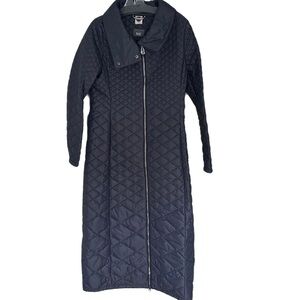 Colmar Originals Long Coat Jacket Black Quilted U.S. 8 EU 44 Luxury Outerwear
